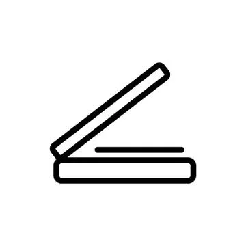 Scanner icon vector. Isolated contour symbol illustration 스톡 일러스트
