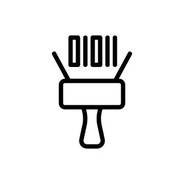 Scanner icon vector. Isolated contour symbol illustration イラスト素材