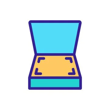 Scanner icon vector. Isolated contour symbol illustration 스톡 일러스트