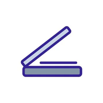 Scanner icon vector. Isolated contour symbol illustration Stock Illustration