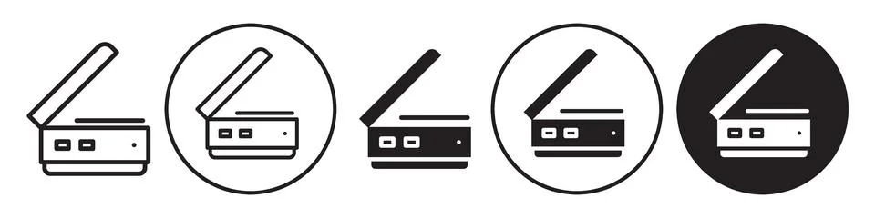 Scanner Icon vector set collection for web Stock Illustration
