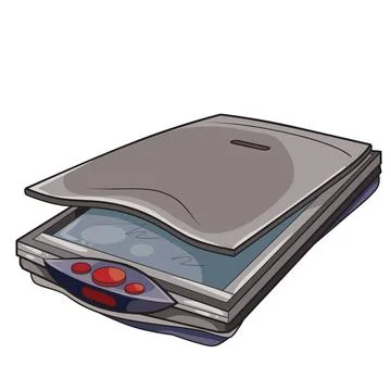 Scanner of important documents Stock Illustration