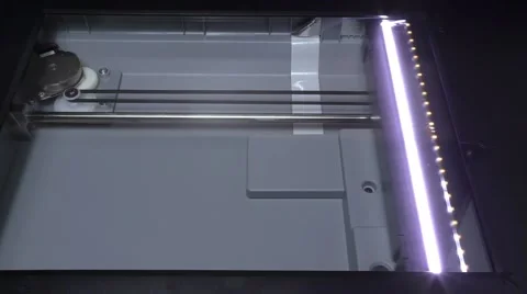 Scanner inside closeup Stock Footage 58628753