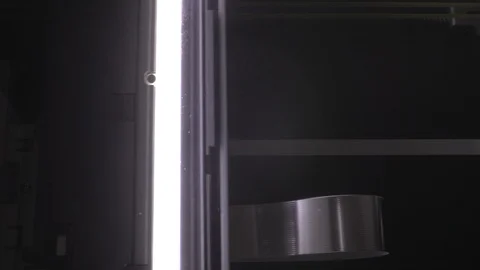 Scanner Light moving horizontally Video stock 120259751