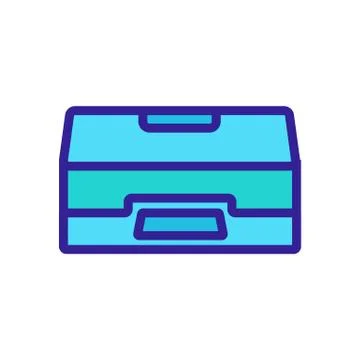 Scanner office equipment icon vector outline illustration Stock Illustration