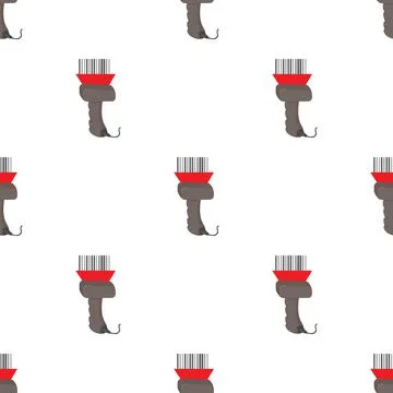Scanner pattern seamless vector Stockillustratie