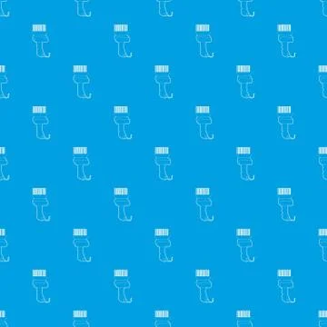 Scanner pattern vector seamless blue 스톡 일러스트