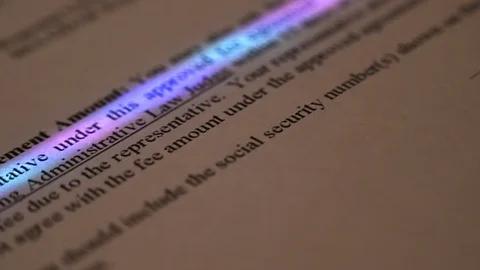 Scanner slow motion fee agreement amount office of disability Stock Footage 121474991