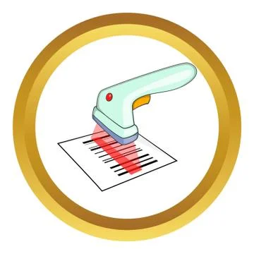 Scanner vector icon Illustrazione stock