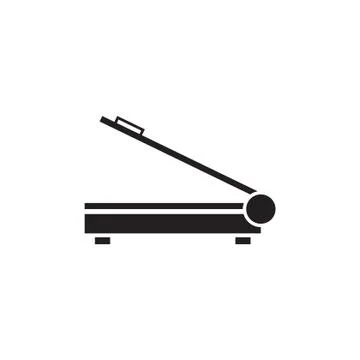 Scanner vector icon logo design Stock Illustration