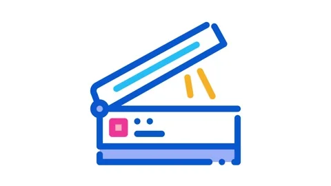 Scanner Icon Stock Video Footage | Royalty Free Scanner Icon Videos | Pond5
