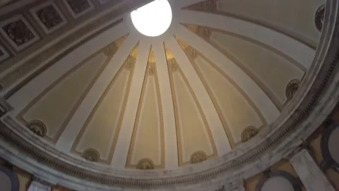 Scanning across a dome ceiling Stock Footage 228944709