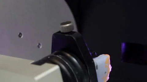 Scanning and processing of a dental impression of the patient's jaw. Stock Footage 184253411