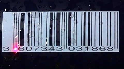 Scanning bar code Stock Footage 8647537