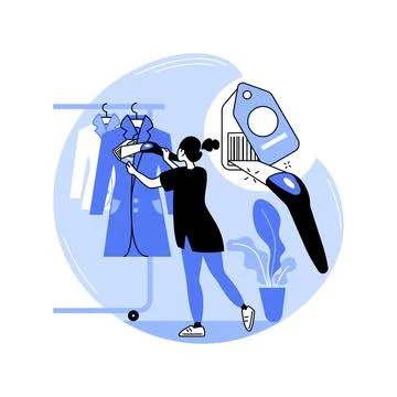 Scanning bar code isolated cartoon vector illustrations. Stock Illustration