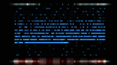 Scanning big data.  Analysis Stock Footage 68367191