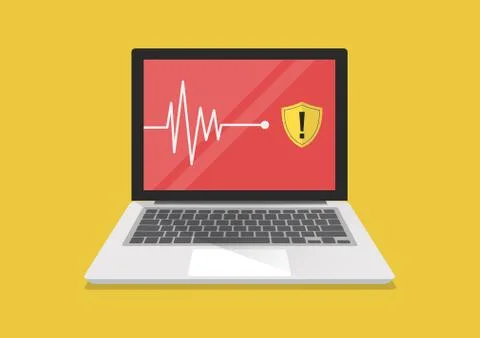 Scanning Computer Virus Concept Stock Illustration