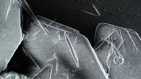 Scanning Electron Microscope Abstract Surface - 4K Stock Footage 186135588