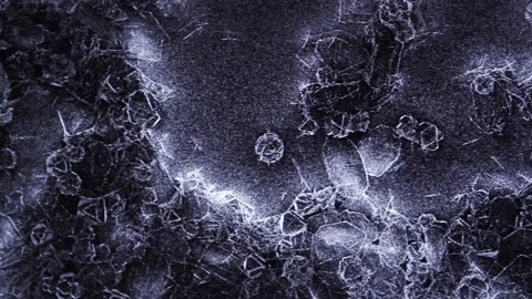 Scanning Electron Microscope (SEM) Image of a Magnified Sample in the Laboratory Video stock 111334717