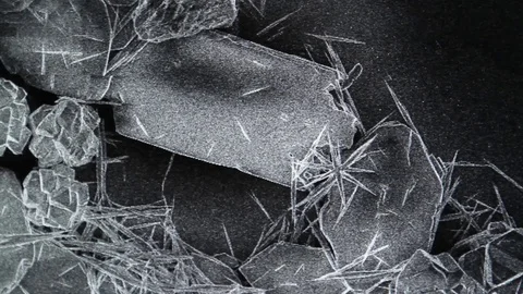  	A Scanning Electron Microscope Showing a Magnification.  Stock Footage 108364775