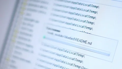 Scanning files in computer system Vidéo 116273663