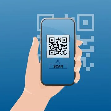 Scanning in flat style on white background. Flat vector infographic. Online 库存插图
