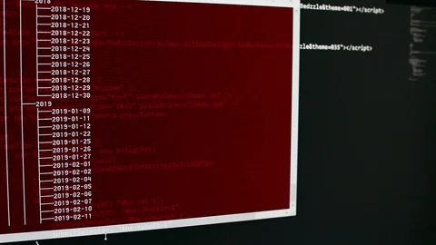 Scanning hard drive content by a shell. Video stock 103317655