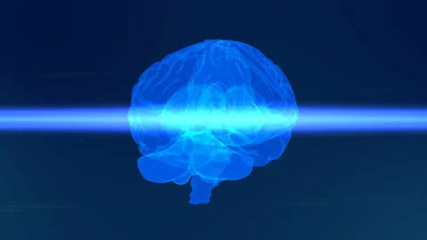 Scanning the human brain using innovative technologies in medicine Stock Footage 103330769