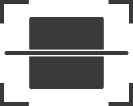 Scanning icon .black Illustrazione stock
