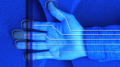 Scanning ID Hand HD Stock Footage 40713667