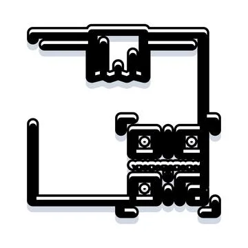 Scanning modern digital data using qr code technology イラスト素材