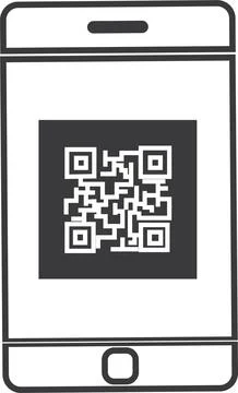 Scanning phone  icon , Stock Illustration