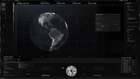Scanning Process Using High Tech Software With Digital Interface Display Stock Footage 160438858