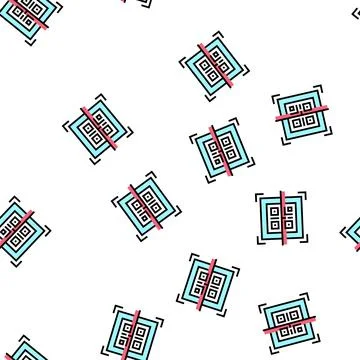 Scanning qr code color icon vector isolated illustration Stock Illustration