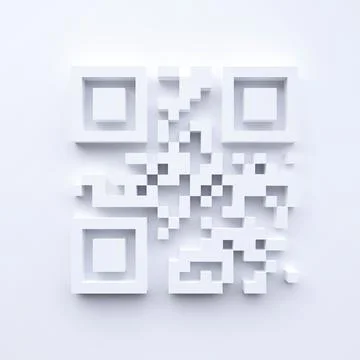 Scanning qr code. Concept web design. Qr code verification landing page 스톡 일러스트