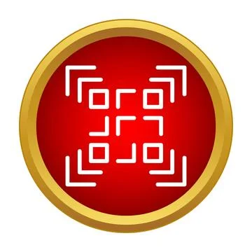 Scanning qr code icon for digital data identification イラスト素材