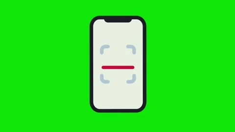 Scanning QR code with mobile smart phone on green screen animation (Chroma key) Video stock 312019178