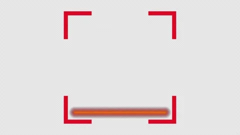 Scanning red light color on transparent background Stock Footage 333572414