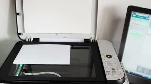 Scanning sheets Stock Footage 22479481