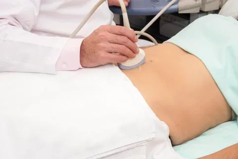 Scanning of a stomach Stock Photos