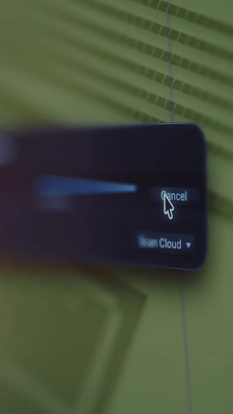 Scanning the storage capacity,storage management interface Stock Footage 327474269