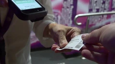 Scanning Ticket At The Tower Eye In Sydney, Australia Stock Footage 158969921
