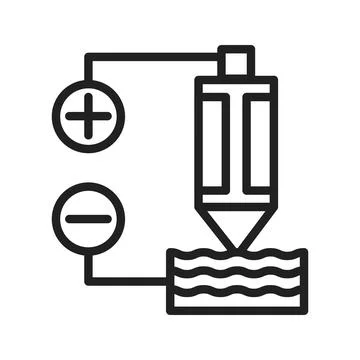 Scanning Tunneling Microscope icon image. Stock Photos