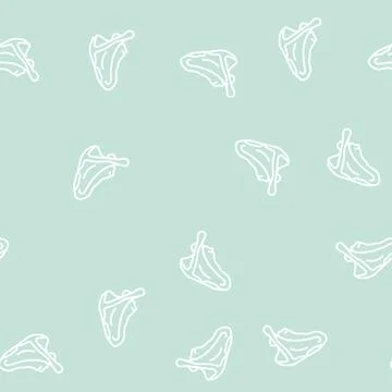 Scapula bone line seamless pattern Illustrazione stock