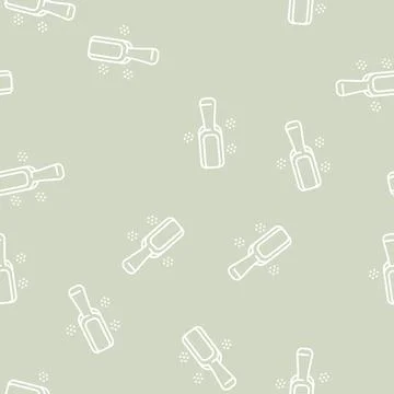 Scapula for spice line seamless pattern Stock Illustration
