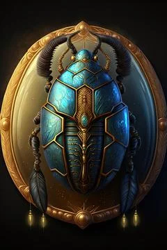 Scarab of protection Stock Illustration
