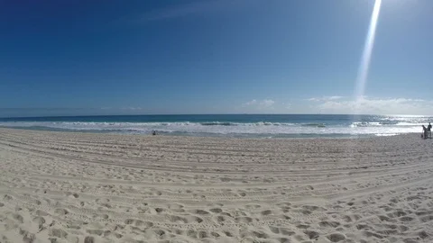 Scarborough beach Perth rotating time-lapse Stock Footage 115774859