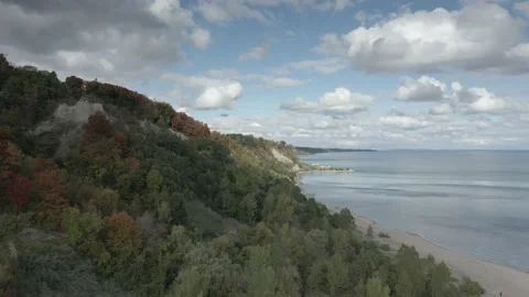 Scarborough Bluffs 360 Stock Footage 145929320