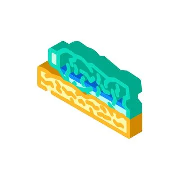 Scarcity water saving isometric icon vector illustration Stock Illustration