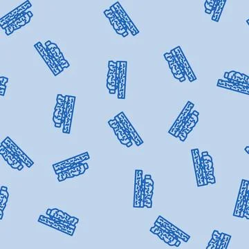 Scarcity water saving line vector seamless pattern Stock Illustration